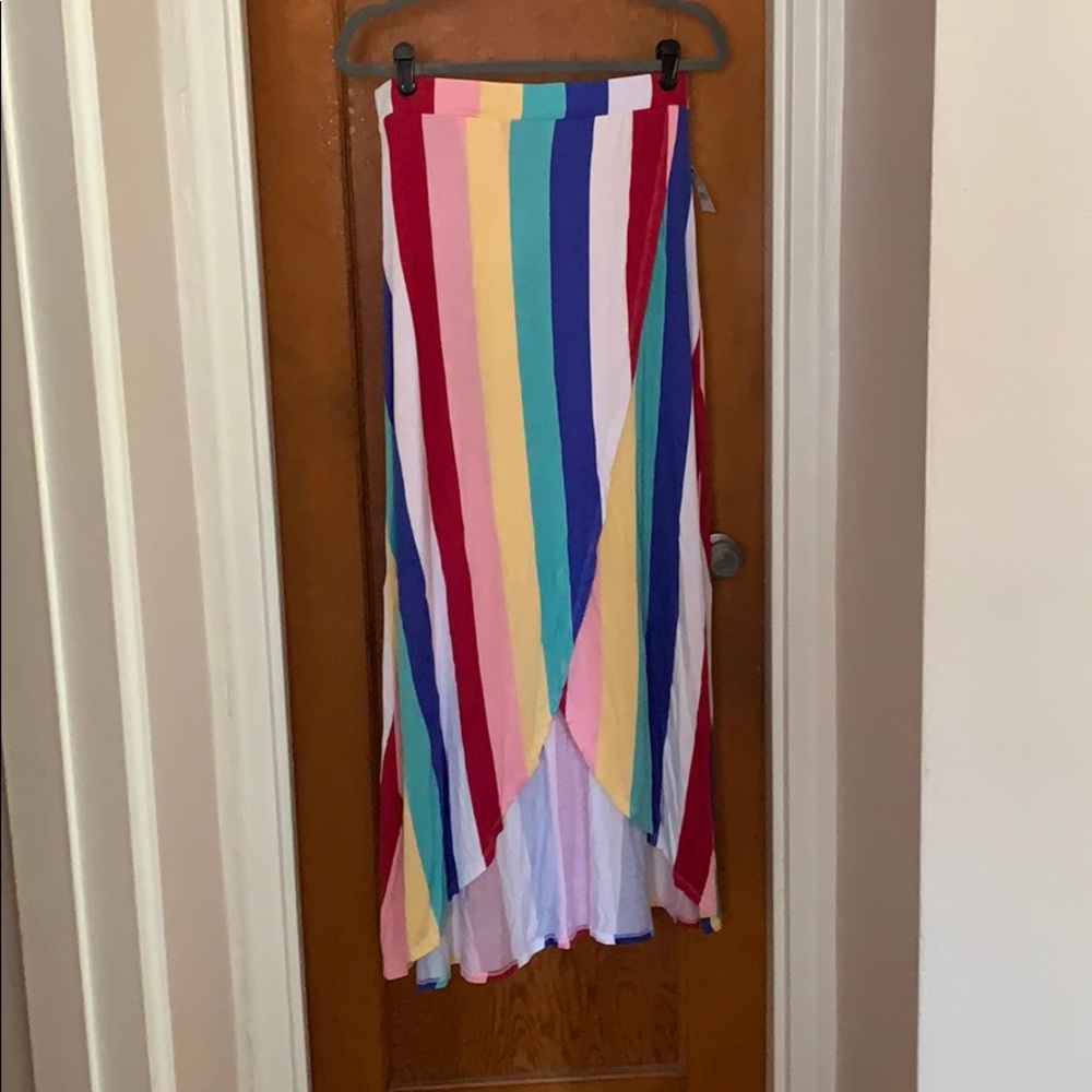 NWT High Low Front Wrap Maxi Skirt